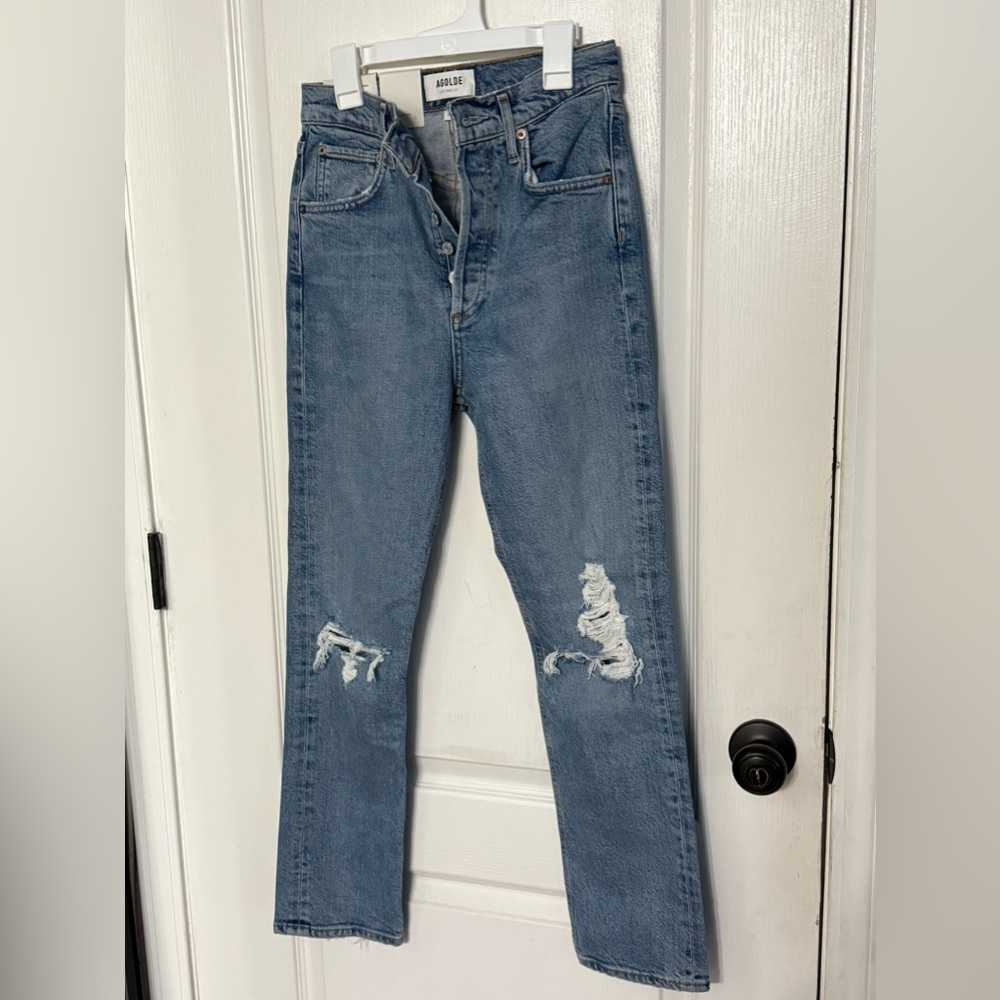 AGOLDE RILEY HIGH RISE STRAIGHT CROP SIZE 26
